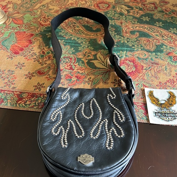 Harley Davidson Leather Purse Like New - Picture 2 of 8